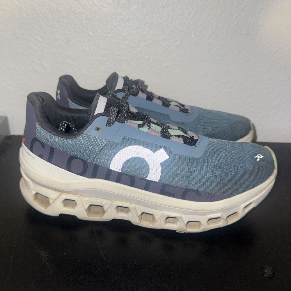 On Cloudmonster Womens Size 8.5 Blue Athletic Running Walking Shoes *check Photo